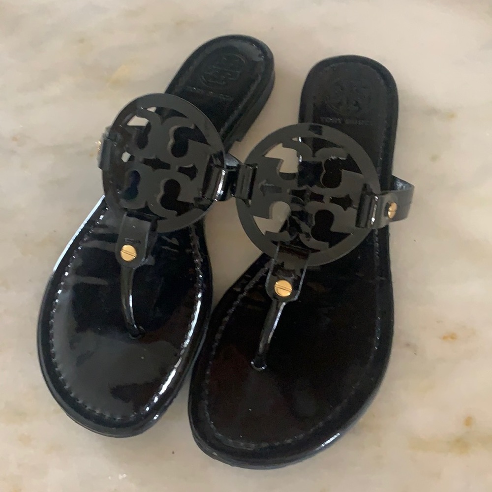 Tory Burch Miller Sandals — Patent Leather
